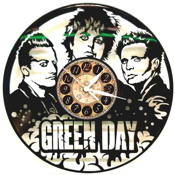 GREEN DAY greenday vinyl record clock - Picture 1 of 2